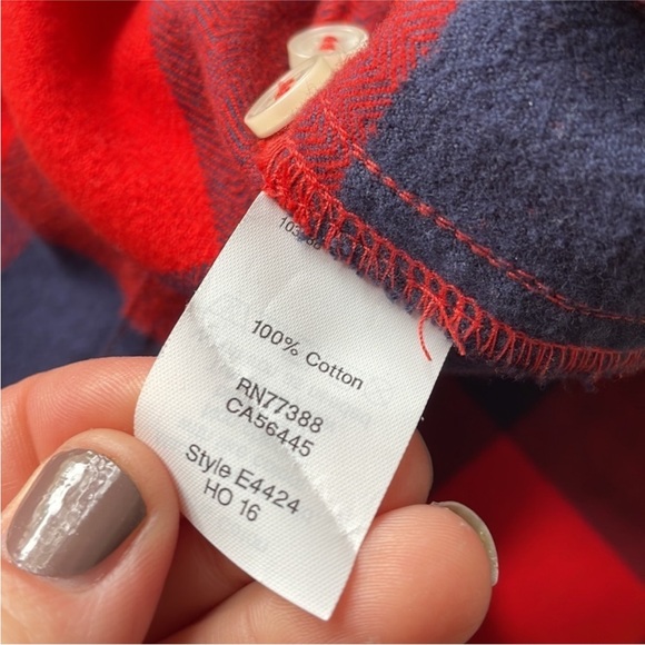 J. Crew Factory Outlet buffalo check flannel shirt - Picture 7 of 8